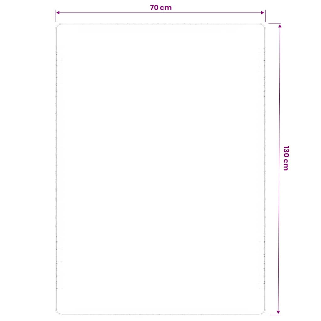 Ukrasni tepih od jute s podlogom od lateksa 70x130 cm prirodni