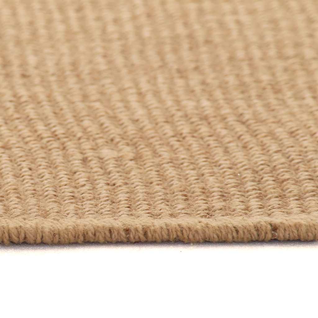 Ukrasni tepih od jute s podlogom od lateksa 80x160 cm prirodni