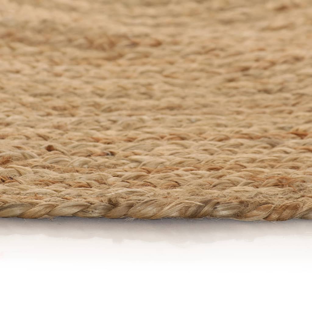 Ukrasni pleteni tepih od jute 150 cm okrugli