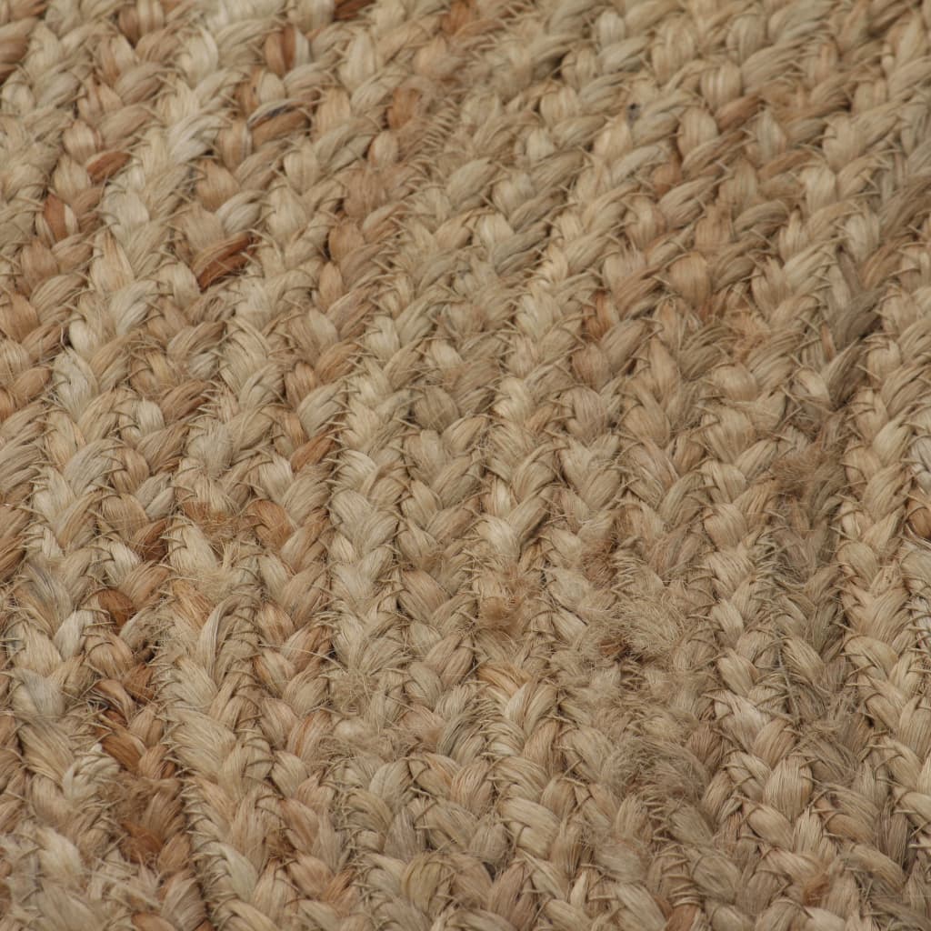 Ukrasni pleteni tepih od jute 150 cm okrugli