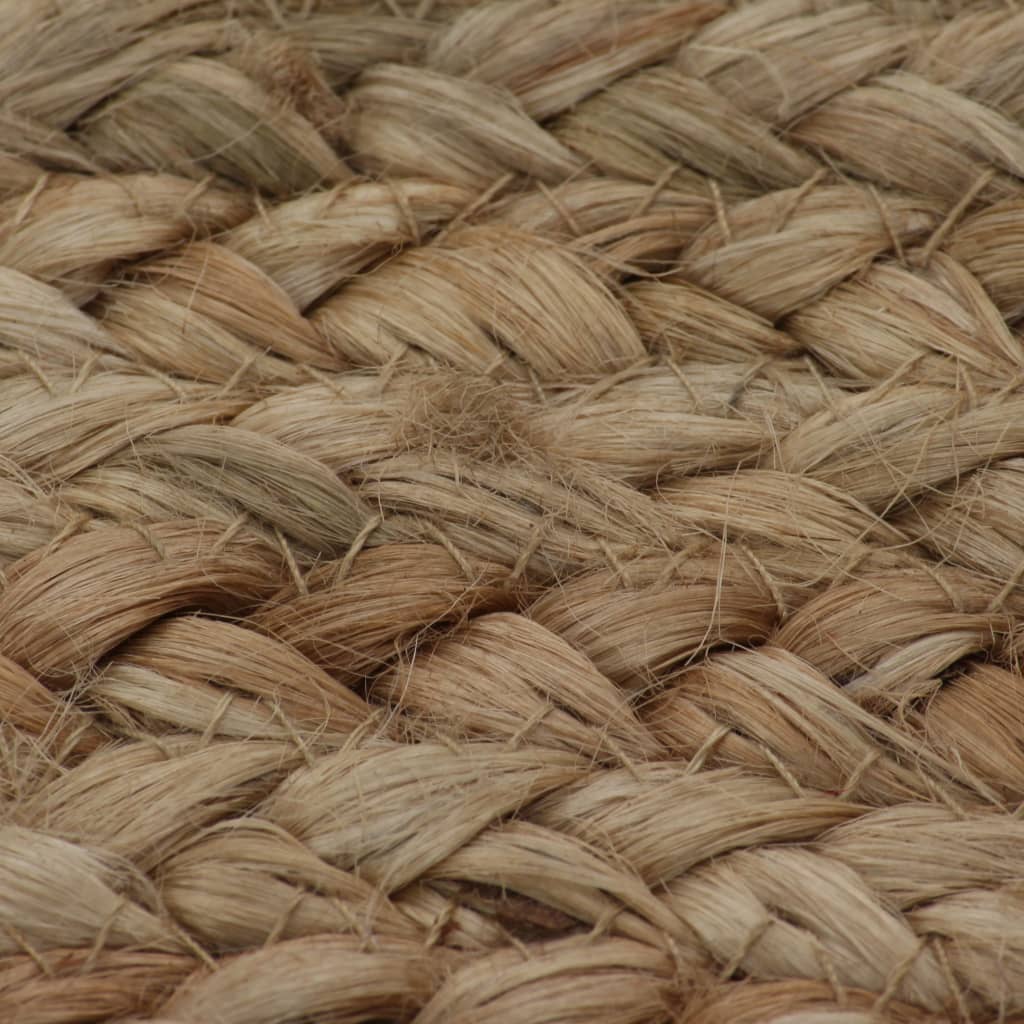 Ukrasni pleteni tepih od jute 150 cm okrugli