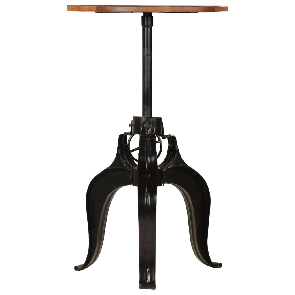 Barski stol od masivnog obnovljenog drva 60 x (76 - 110) cm