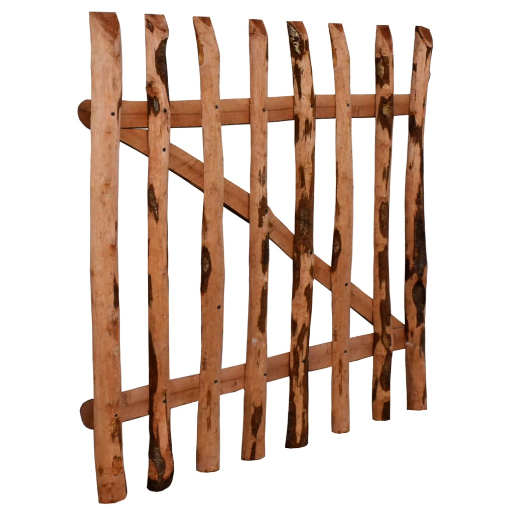 Jednostruka vrata za ogradu od drva lješnjaka 100 x 90 cm