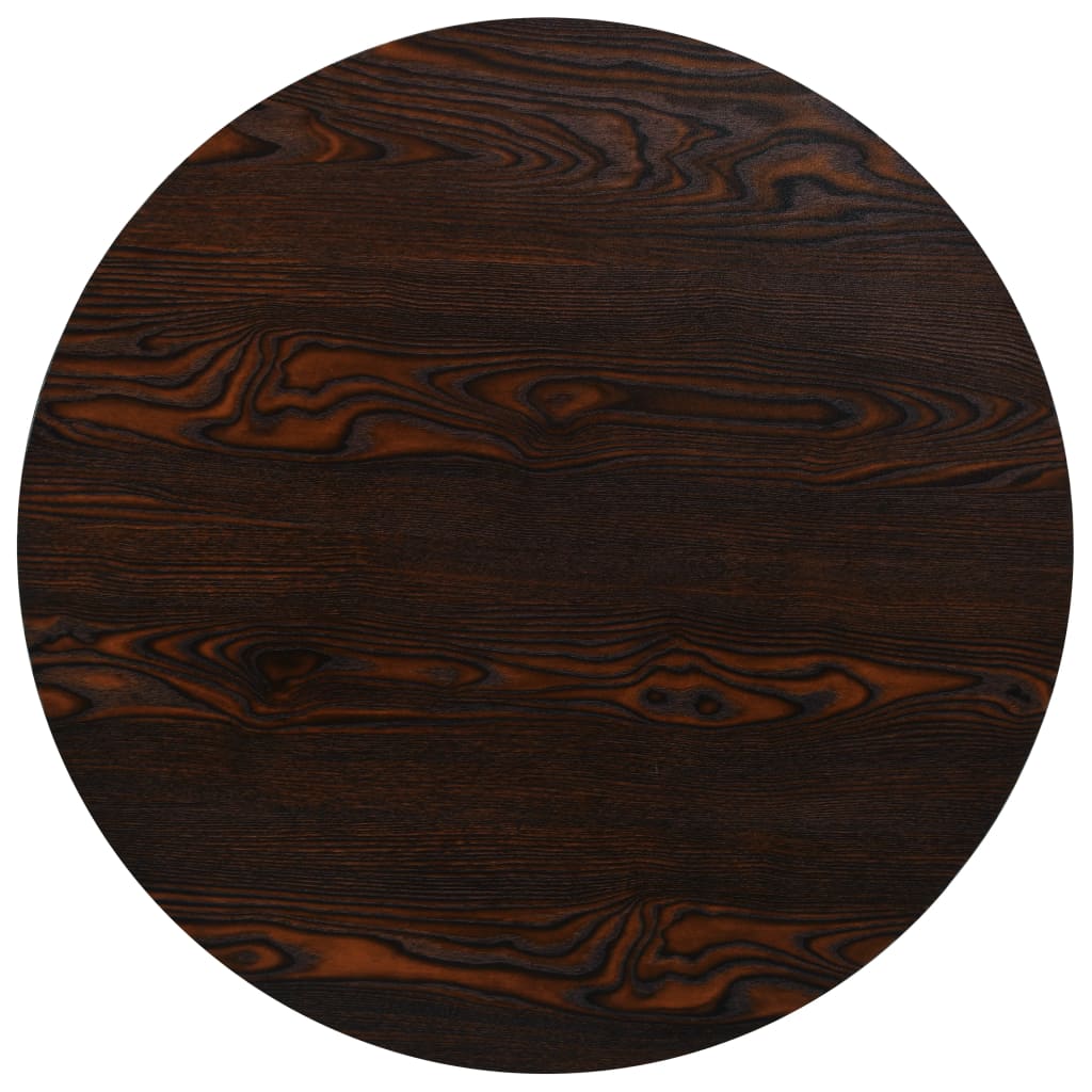 Okrugli stol za bistro od MDF-a i čelika 80x75 cm tamni pepeljasti