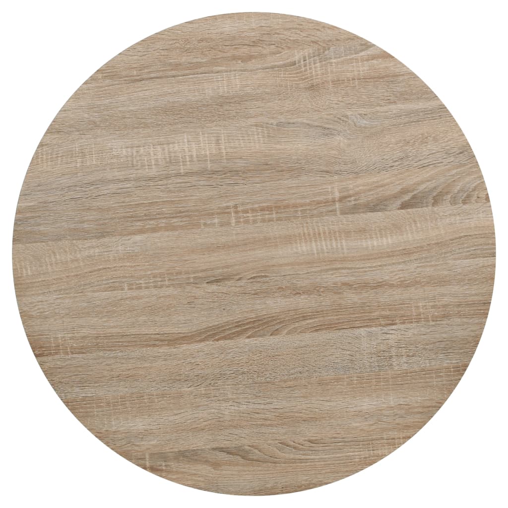 Okrugli stol za bistro od MDF-a i čelika 80x75 cm boja hrasta