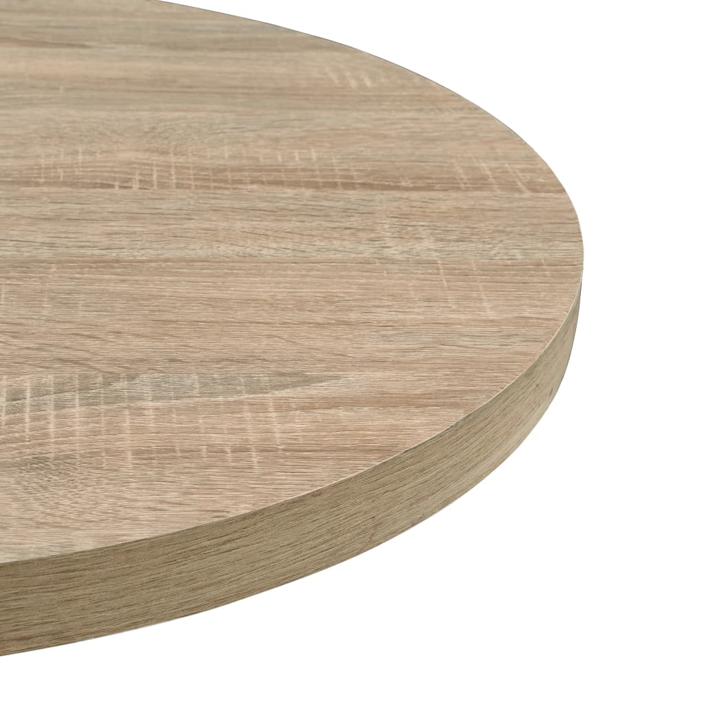 Okrugli stol za bistro od MDF-a i čelika 80x75 cm boja hrasta
