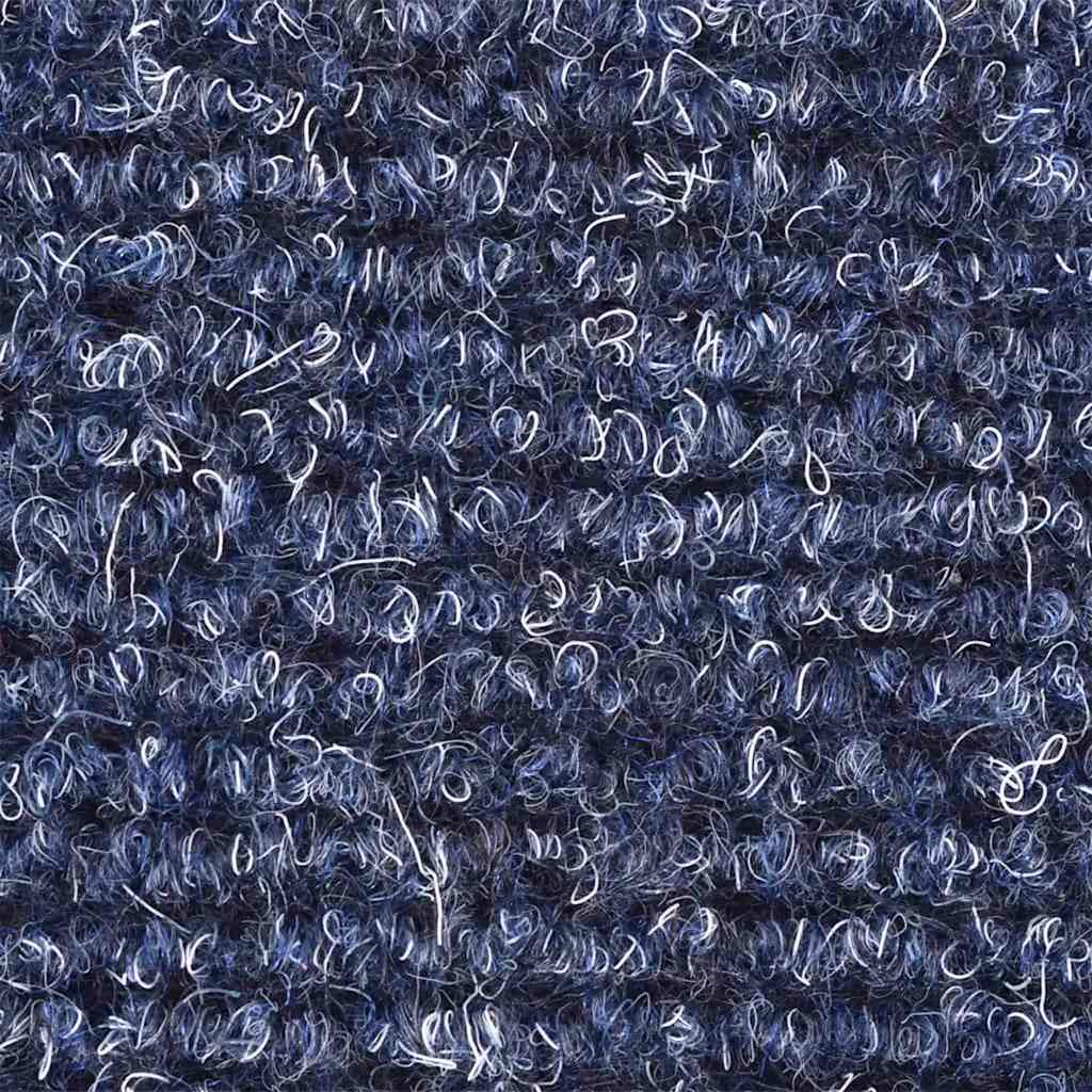 Prostirke za stepenice, samoljepljive, 15 kom, 65x21x4 cm, plave, poluokrugle, velike