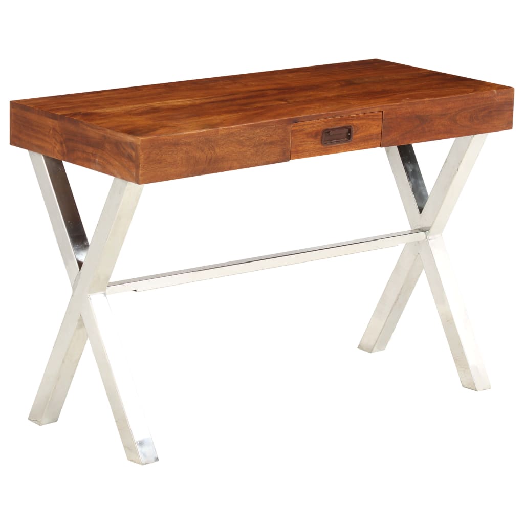 Radni stol 110x50x76 cm od drva bagrema s premazom boje meda
