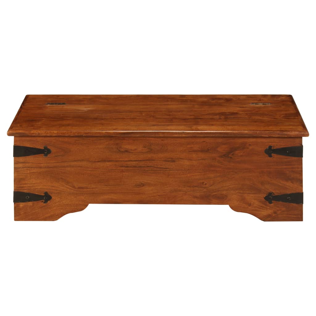 Stolić za kavu 110x55x35 cm bagremovo drvo s premazom boje meda