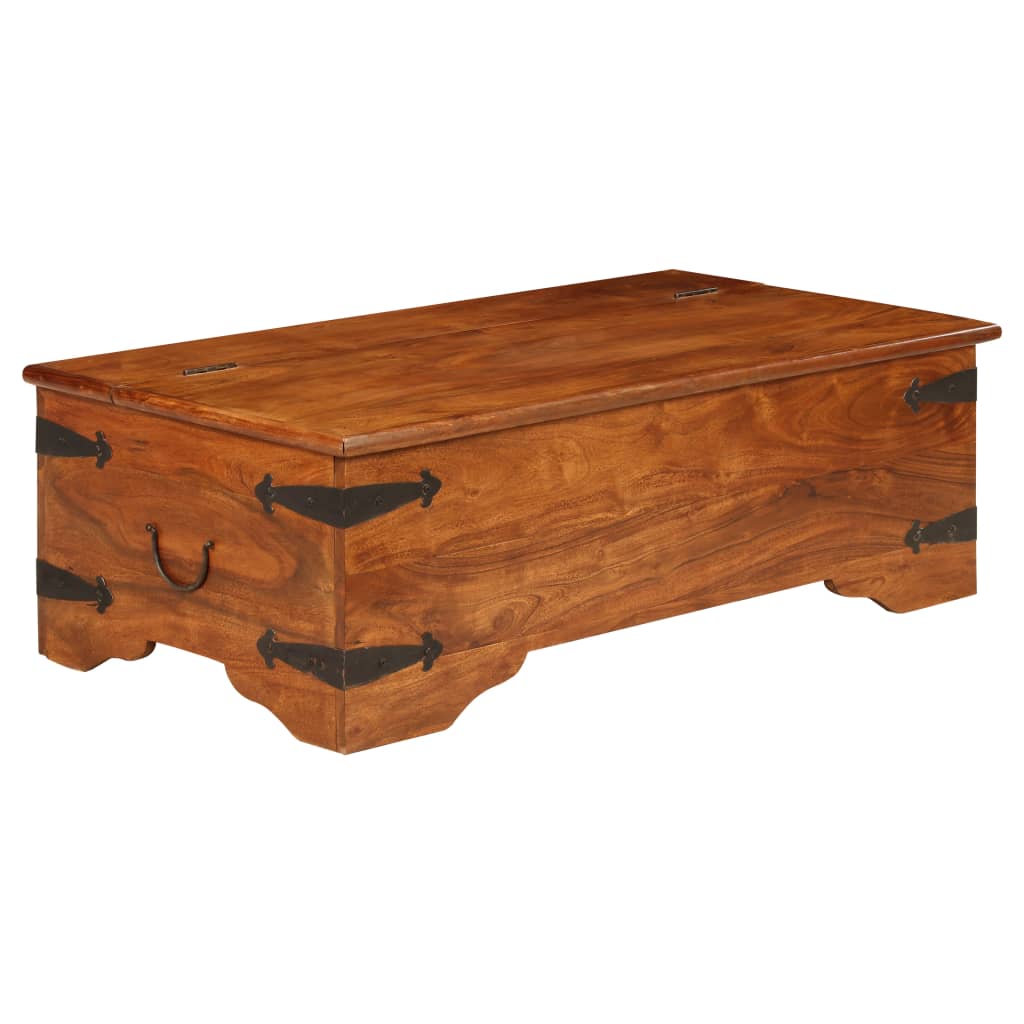 Stolić za kavu 110x55x35 cm bagremovo drvo s premazom boje meda