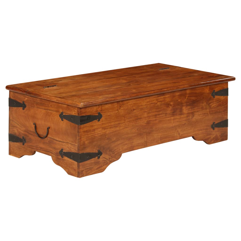Stolić za kavu 110x55x35 cm bagremovo drvo s premazom boje meda