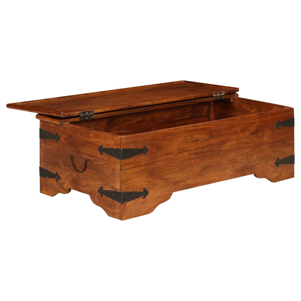 Stolić za kavu 110x55x35 cm bagremovo drvo s premazom boje meda
