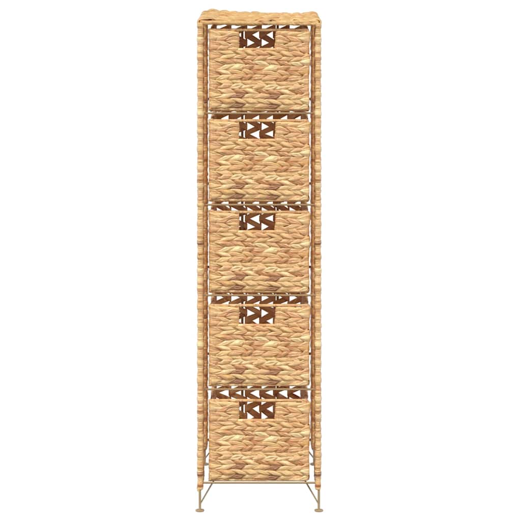 Ormarić za pohranu s 5 košara od vodenog zumbula 25,5 x 37 x 100 cm