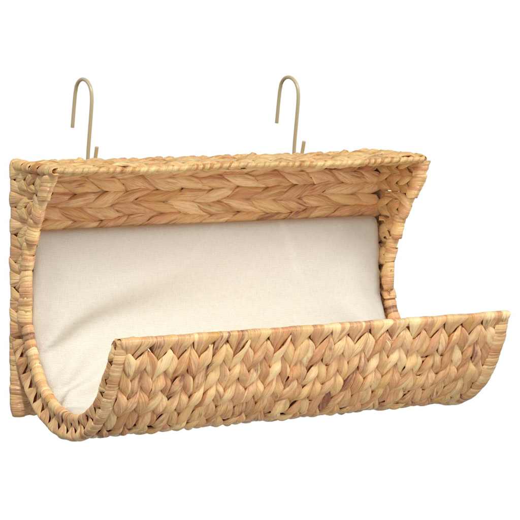 Krevet za mačke od vodenog zumbula s jastukom 37 x 20 x 20 cm