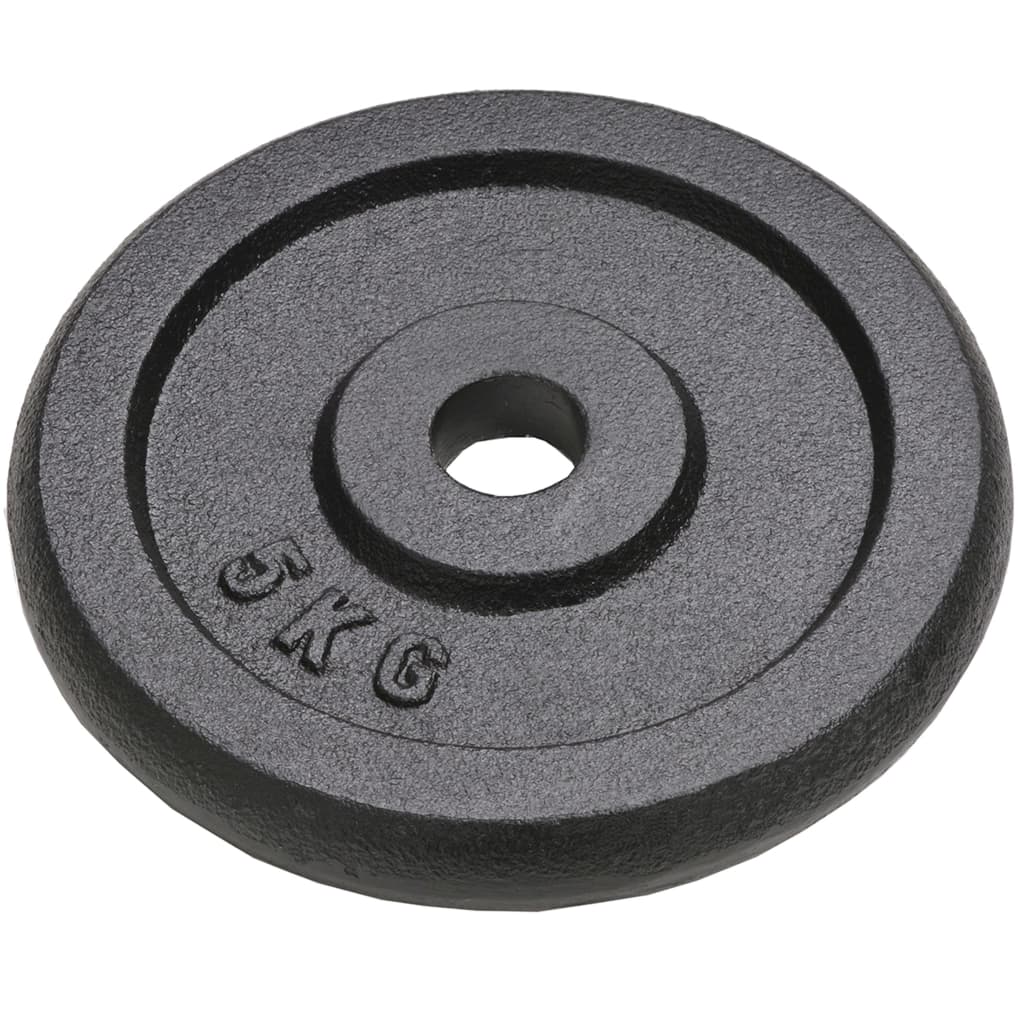 Ploče za utege 4 kom 2 x 10 kg + 2 x 5 kg od lijevanog željeza