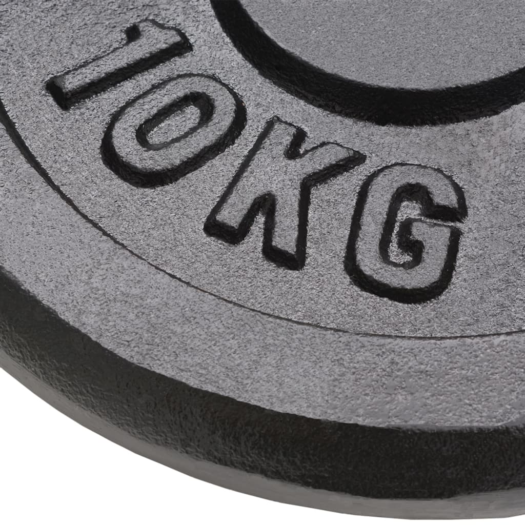 Ploče za utege 4 kom 2 x 10 kg + 2 x 5 kg od lijevanog željeza