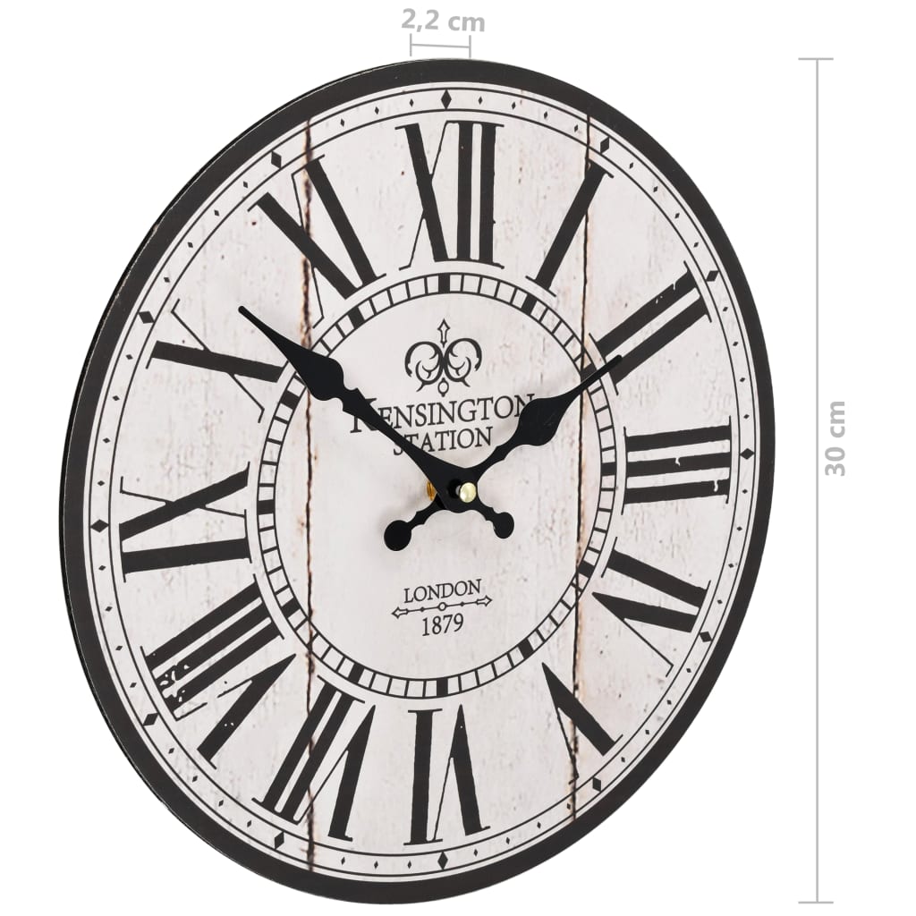 Starinski zidni sat London 30 cm