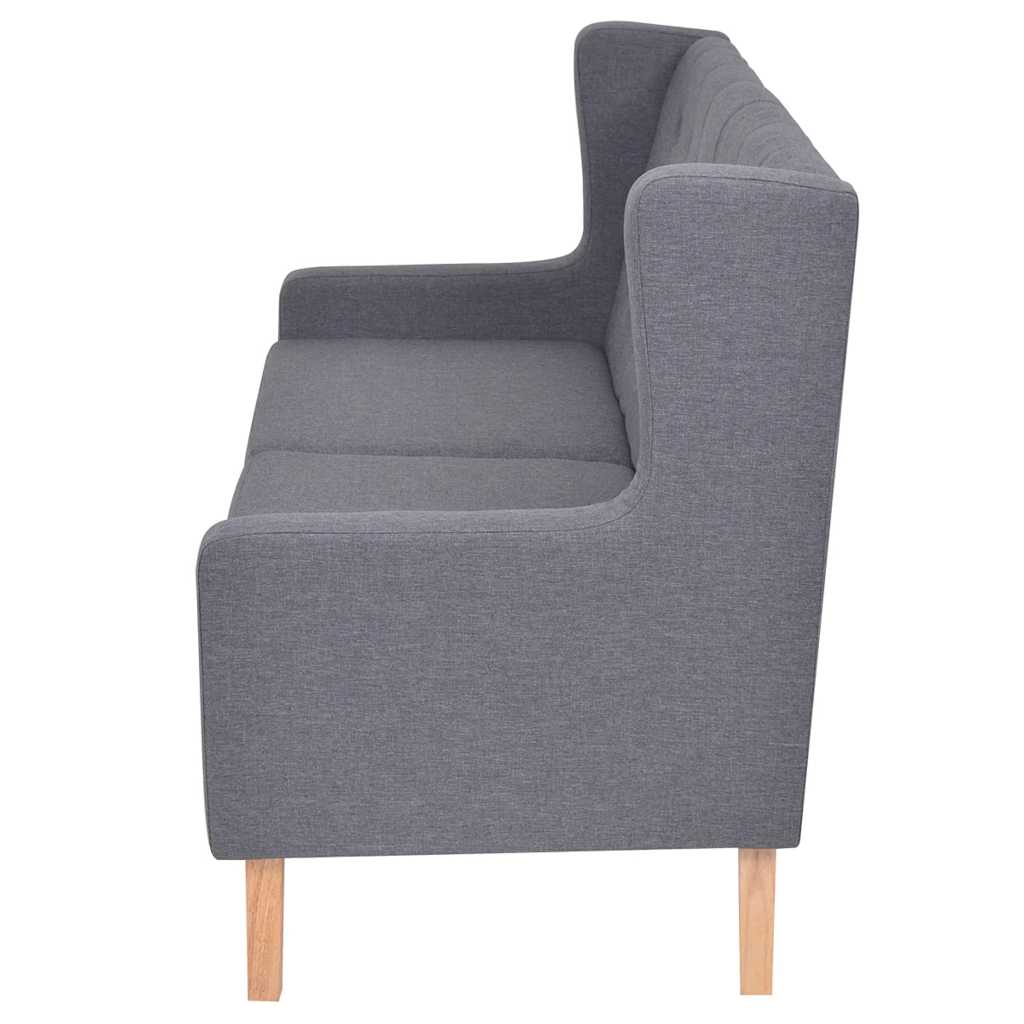 3-dijelni set sofa od tkanine sivi