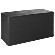 Vrtna kutija za pohranu antracit 120 x 56 x 63 cm PP ratan