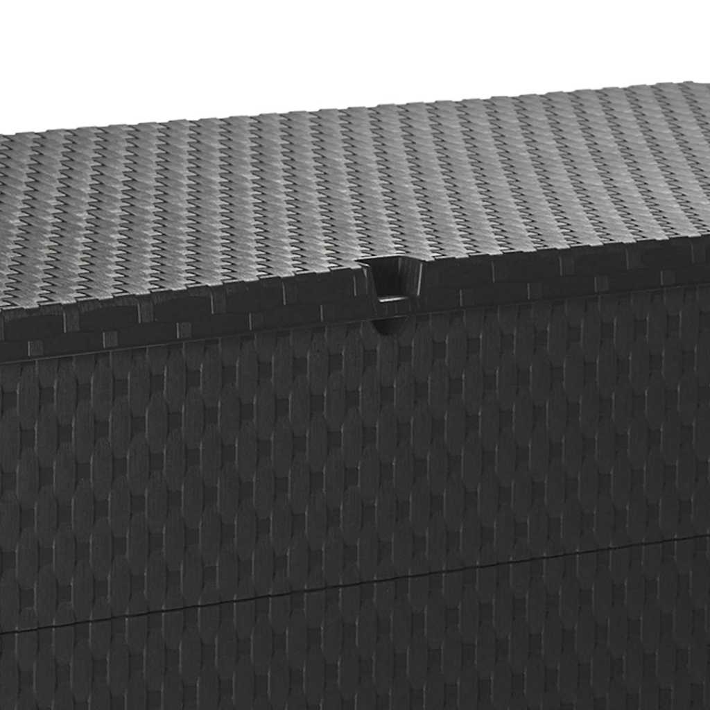 Vrtna kutija za pohranu antracit 120 x 56 x 63 cm PP ratan
