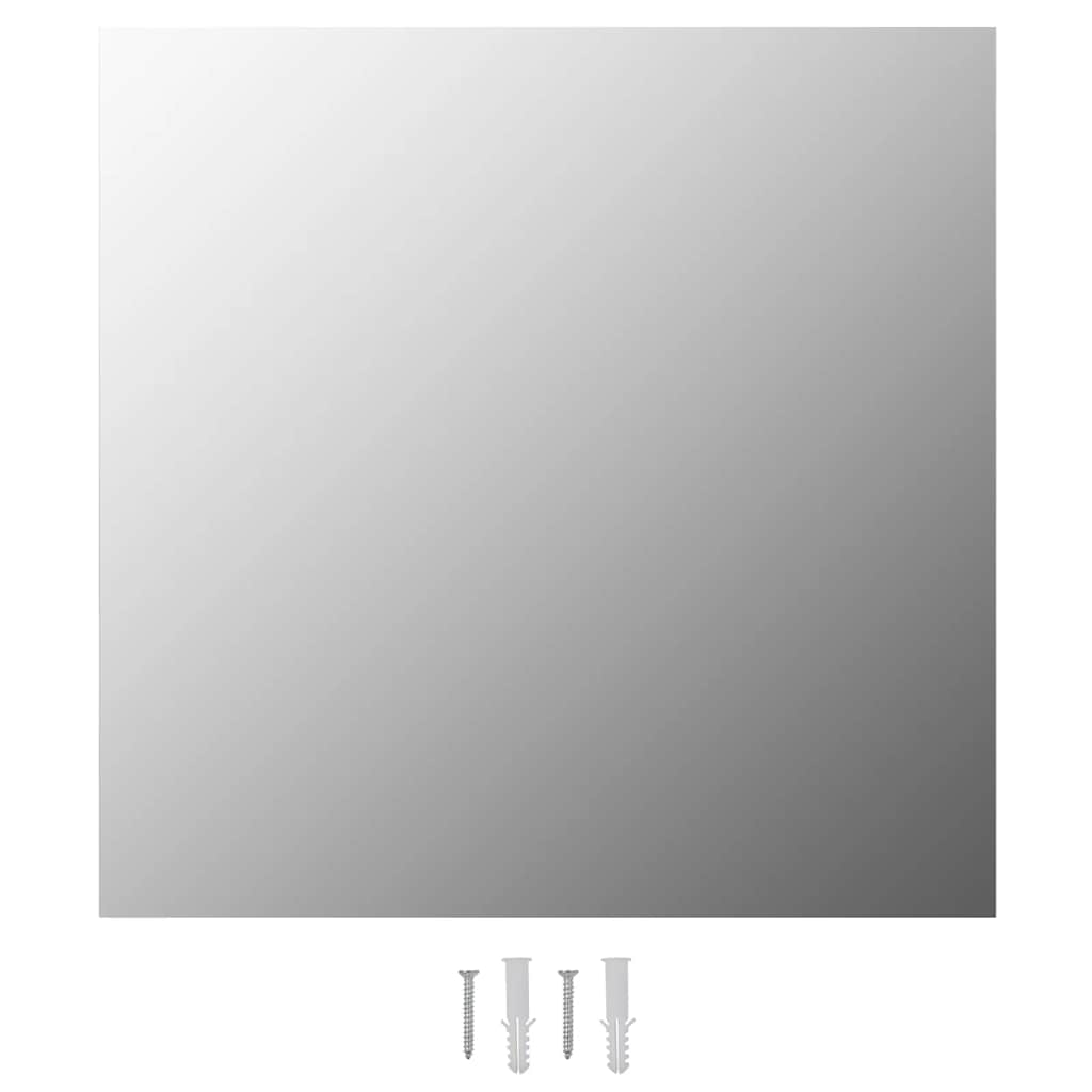 Zidno ogledalo 50 x 50 cm červrtasto stakleno