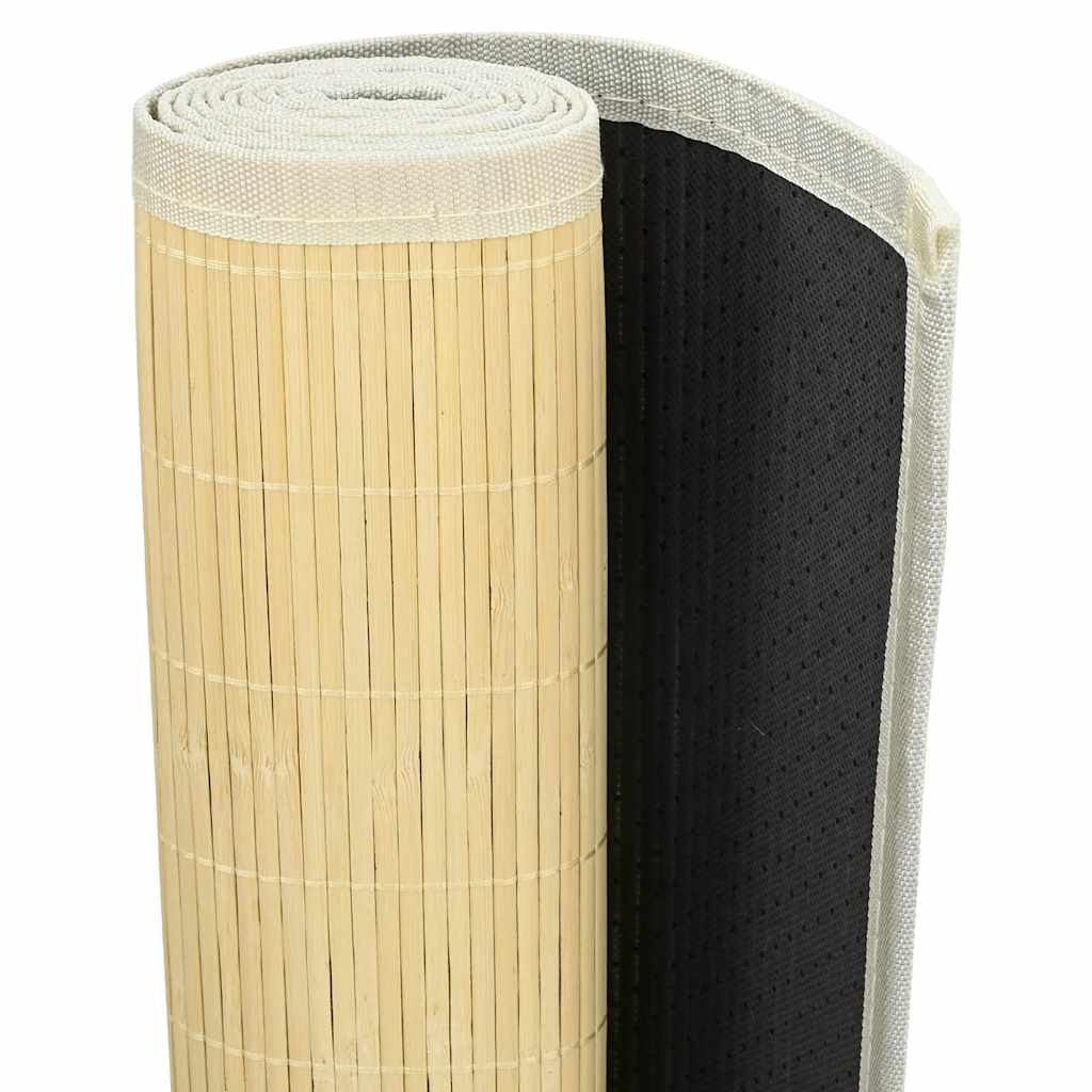 Tepih od bambusa 160 x 230 cm prirodna boja