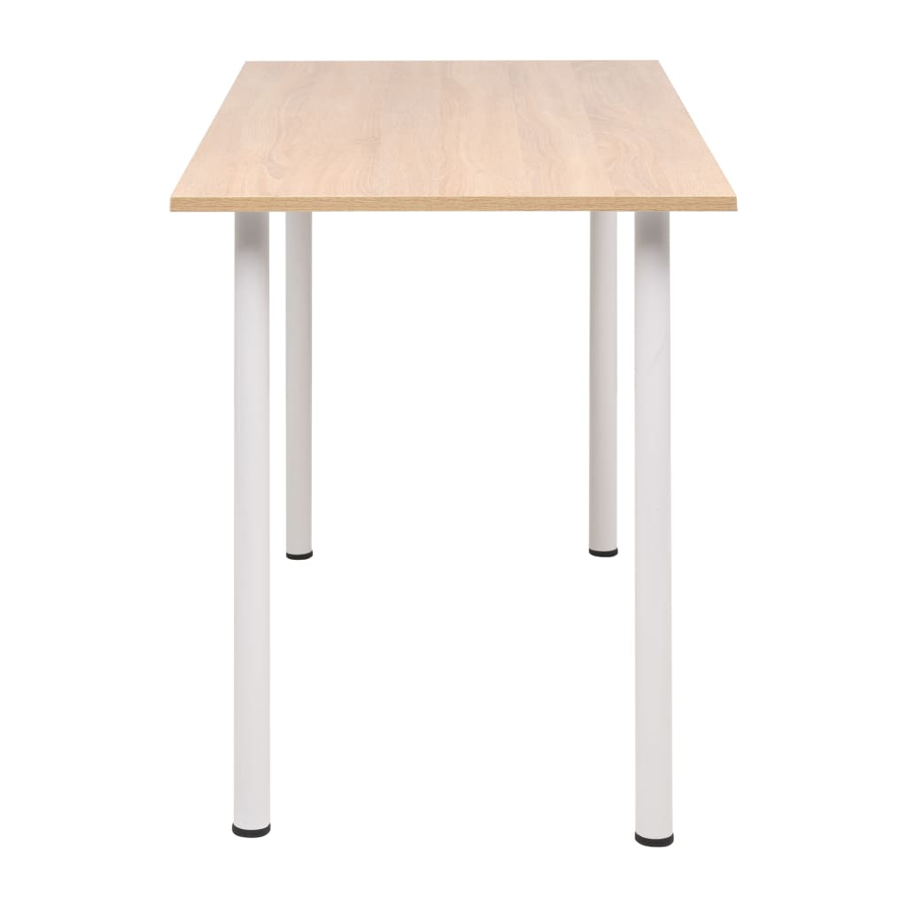Blagovaonski stol 120 x 60 x 73 cm boja hrasta i bijela