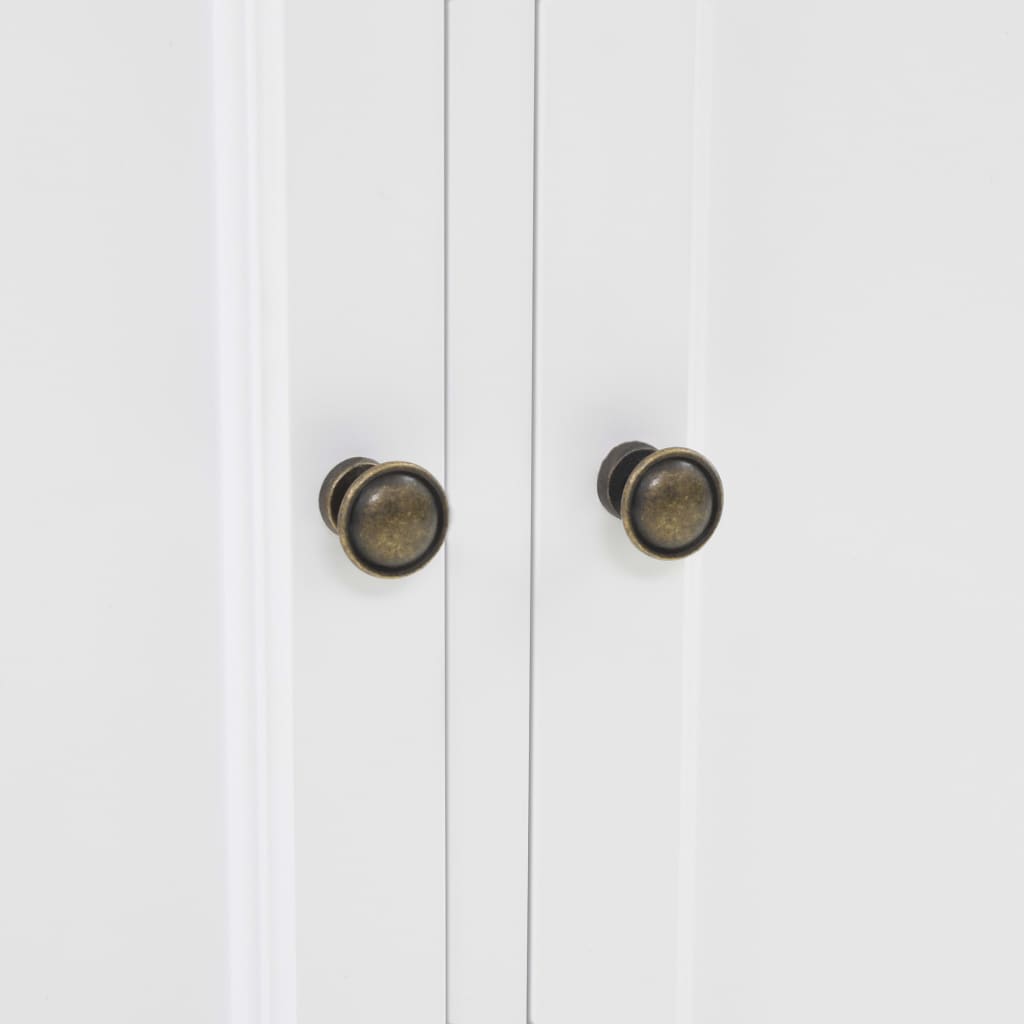 Velška komoda s 4 vrata od MDF-a i borovine 80 x 40 x 180 cm