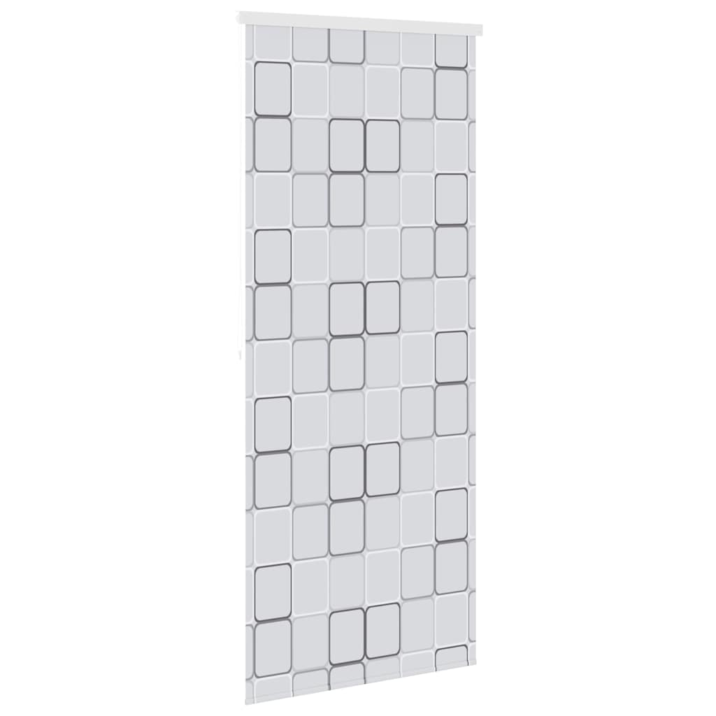 Roleta za tuš 80 x 240 cm s uzorkom kvadrata