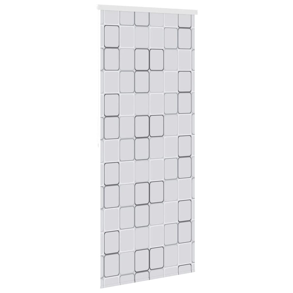 Roleta za tuš 100 x 240 cm s uzorkom kvadrata