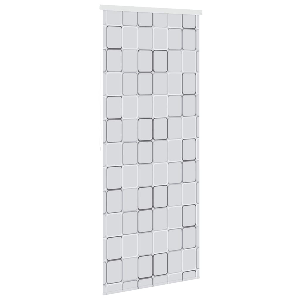 Roleta za tuš 120 x 240 cm s uzorkom kvadrata