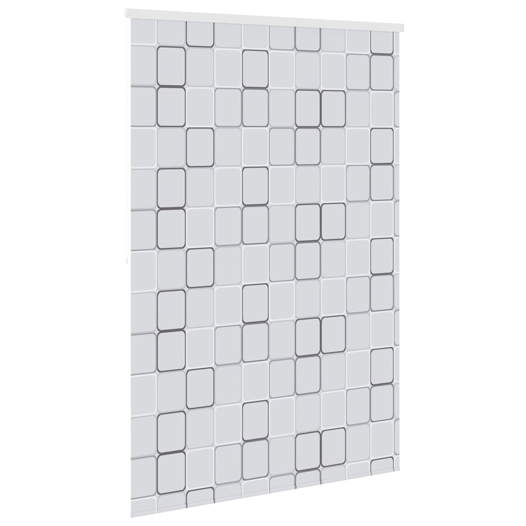 Roleta za tuš 160 x 240 cm s uzorkom kvadrata
