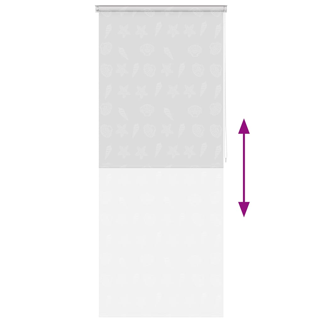 Roleta za tuš 100 x 240 cm s uzorkom morskih zvijezda