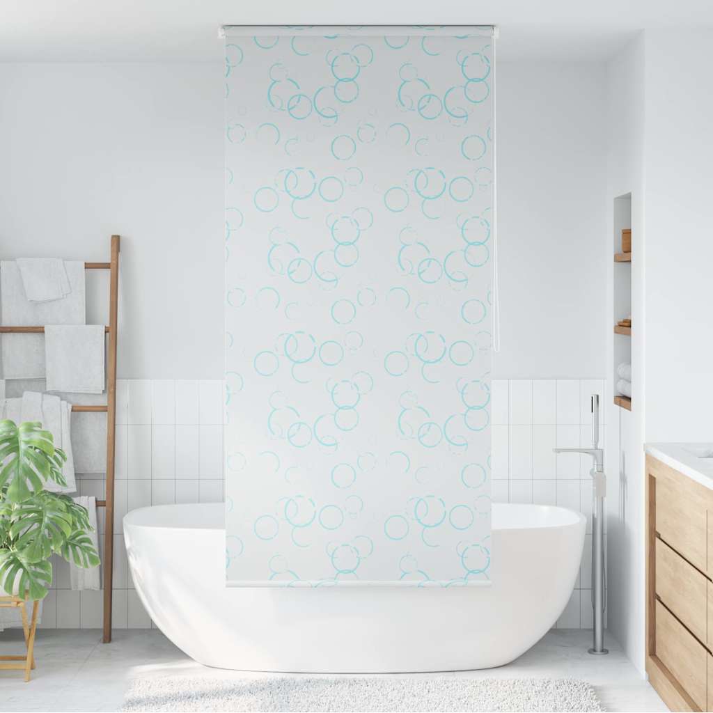 Roleta za tuš 80 x 240 cm s uzorkom mjehurića