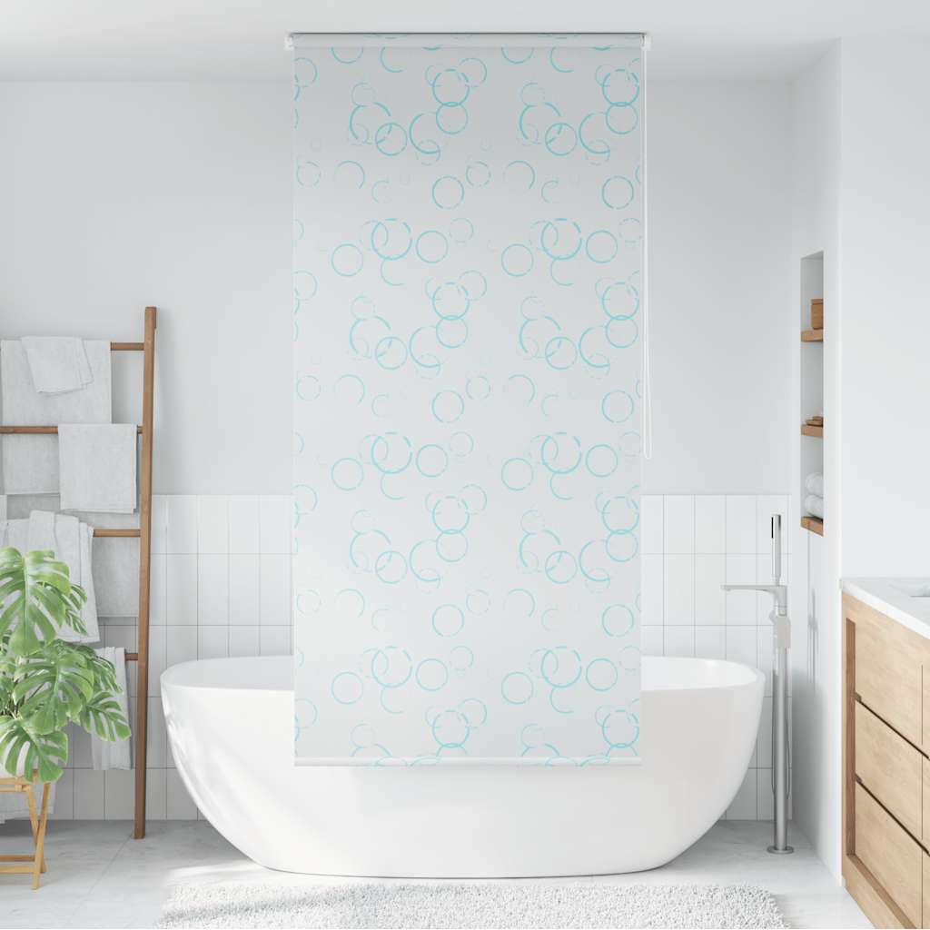 Roleta za tuš 100 x 240 cm s uzorkom mjehurića