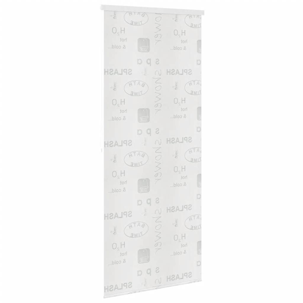 Roleta za tuš 80 x 240 cm s natpisom Splash