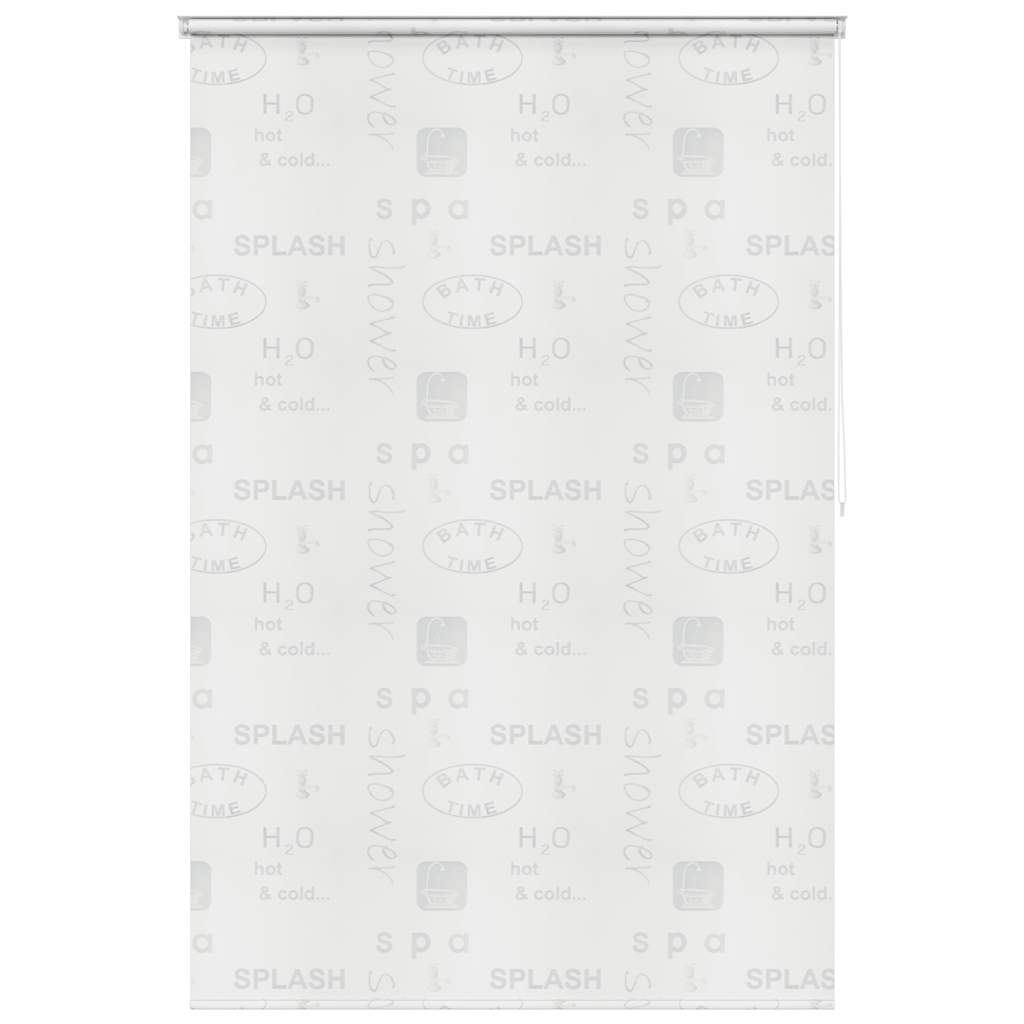 Roleta za tuš 160 x 240 cm s natpisom Splash