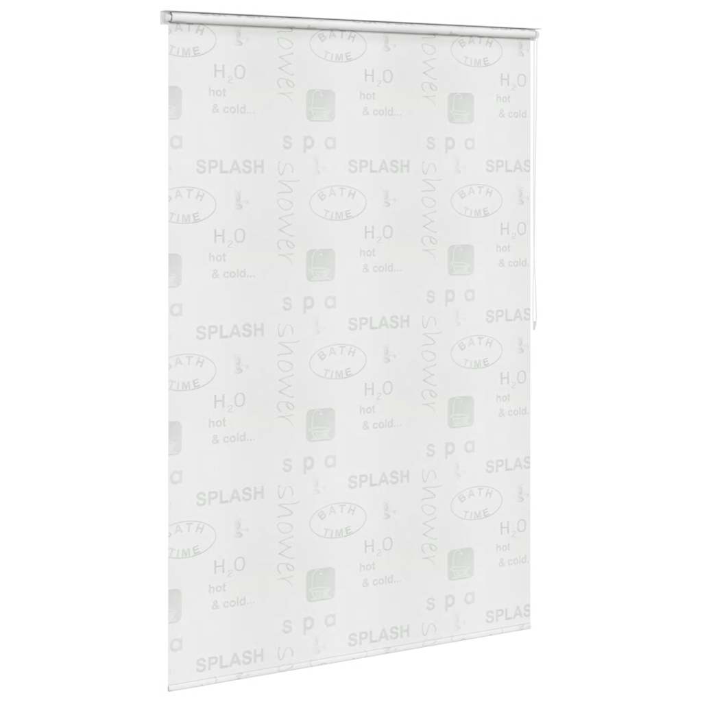 Roleta za tuš 160 x 240 cm s natpisom Splash