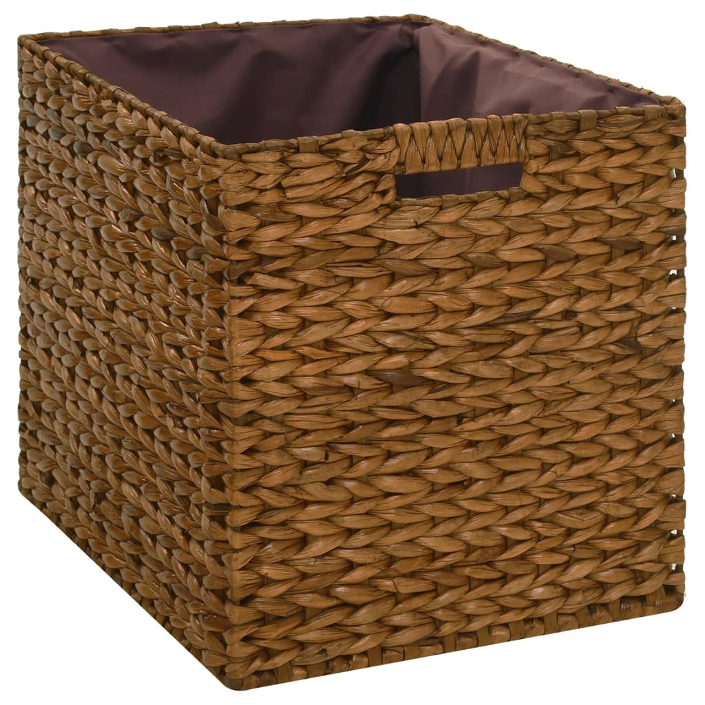 Klupa s 2 košare od morske trave 71 x 40 x 42 cm smeđa