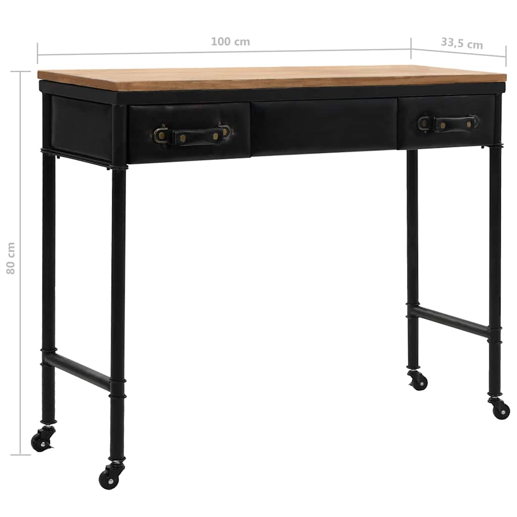 Konzolni stol od MDF-a i jelovine 100 x 33,5 x 80 cm