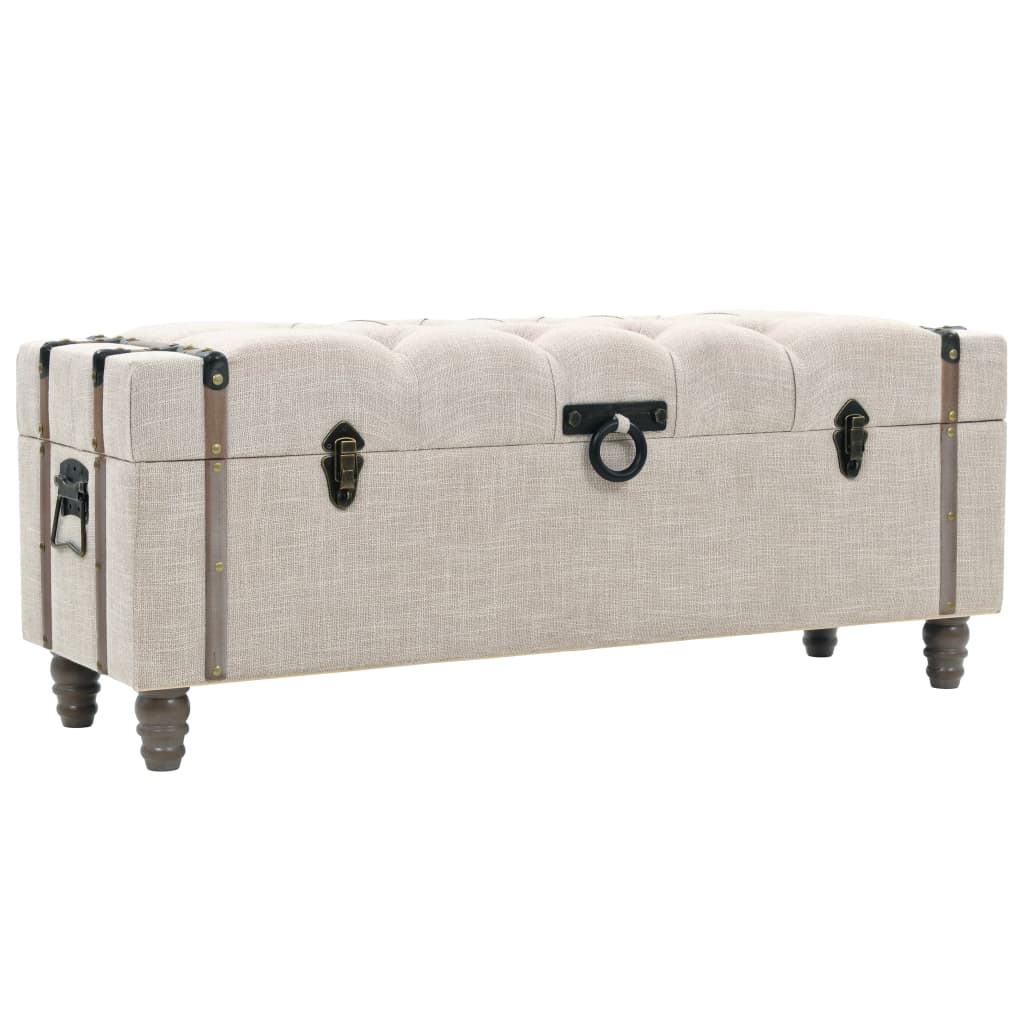 3-dijelni set klupa za pohranu 112x37x45 cm od drva i čelika