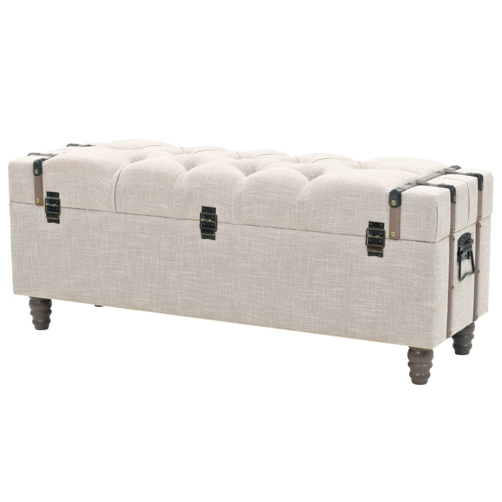 3-dijelni set klupa za pohranu 112x37x45 cm od drva i čelika