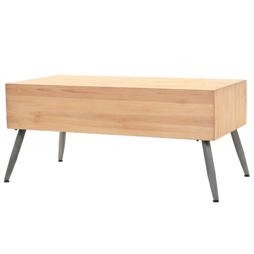 Stolić za kavu od masivne jelovine 115 x 55 x 50 cm