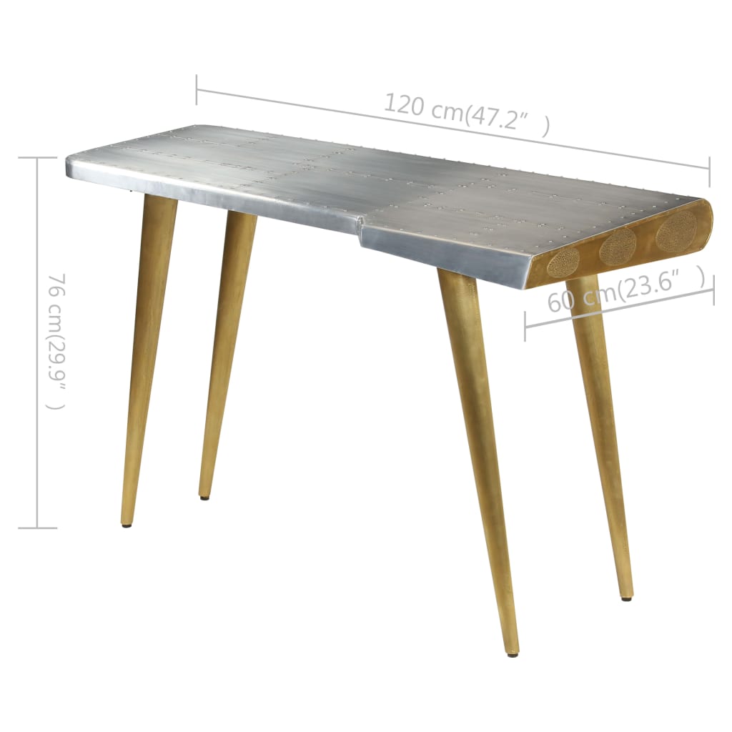 Pisaći stol starinski u avijatičarskom stilu 120 x 60 x 76 cm