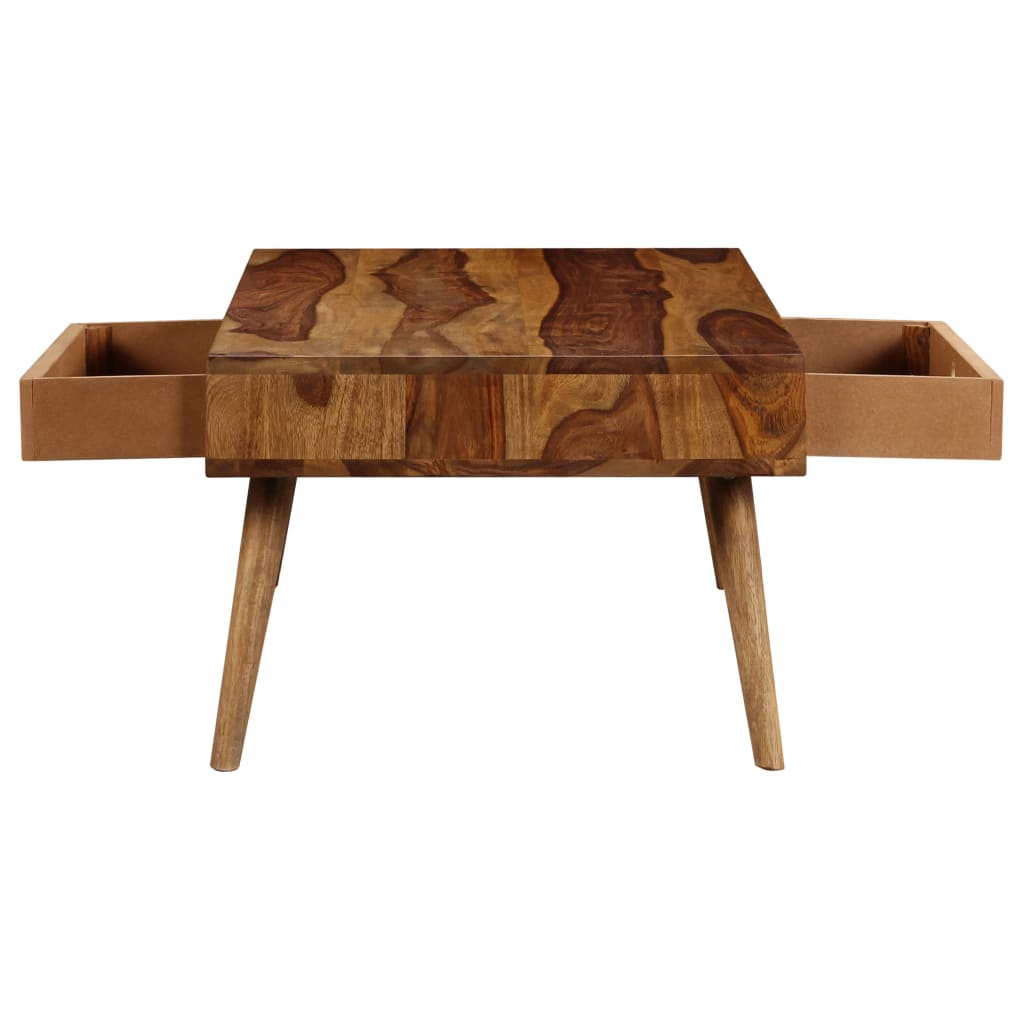 Stolić za kavu od masivnog drva akacije 110 x 50 x 35 cm
