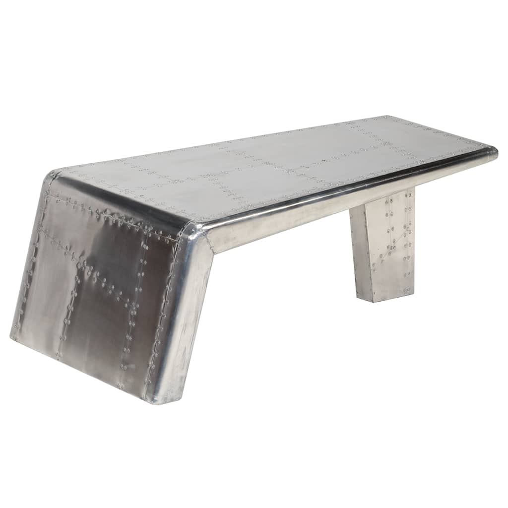Stolić za kavu aluminijski vintage u avijatičarskom stilu