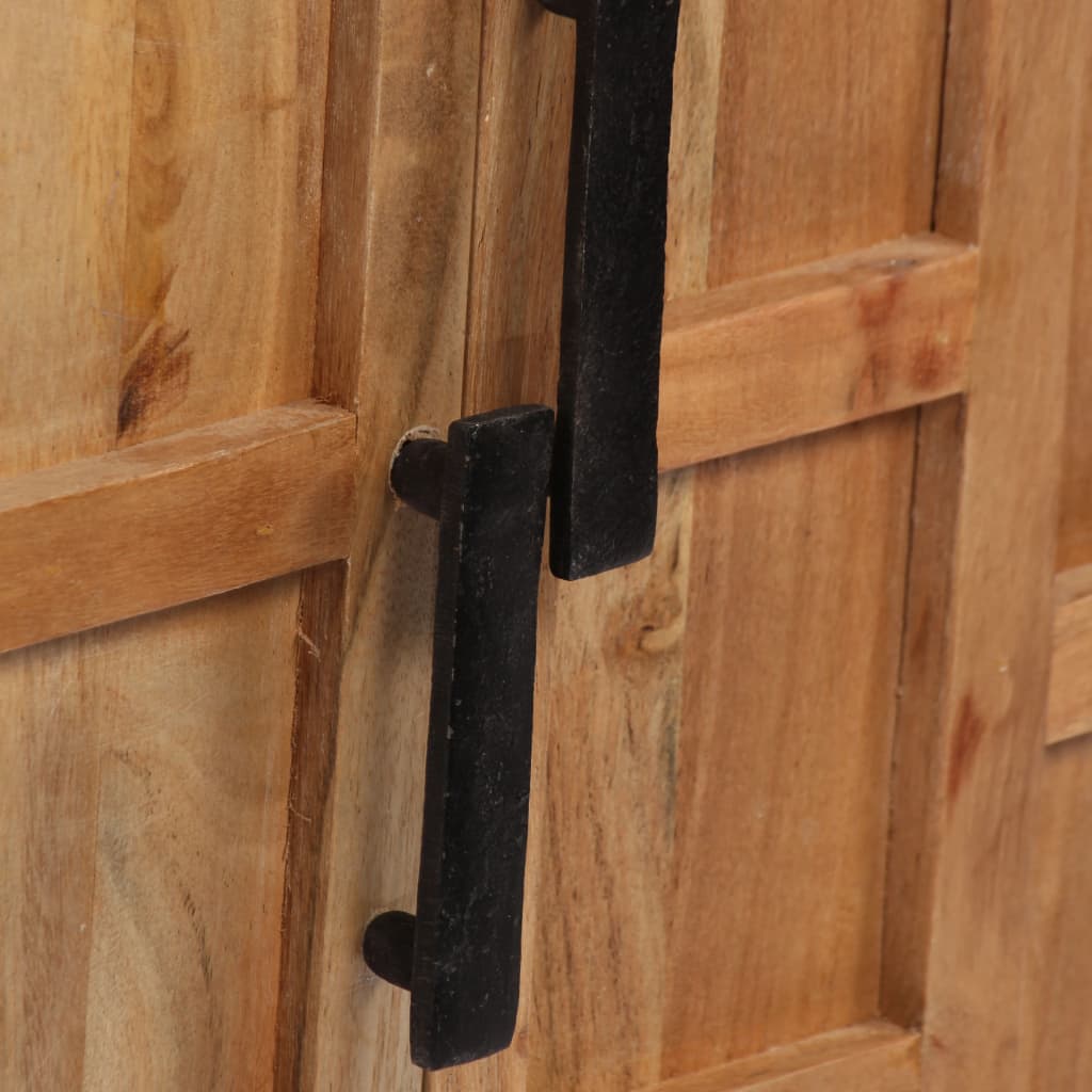Komoda od masivnog bagremovog drva 60 x 35 x 76 cm smeđa