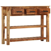 Komoda s 3 ladice 110 x 30 x 80 cm od masivnog drva