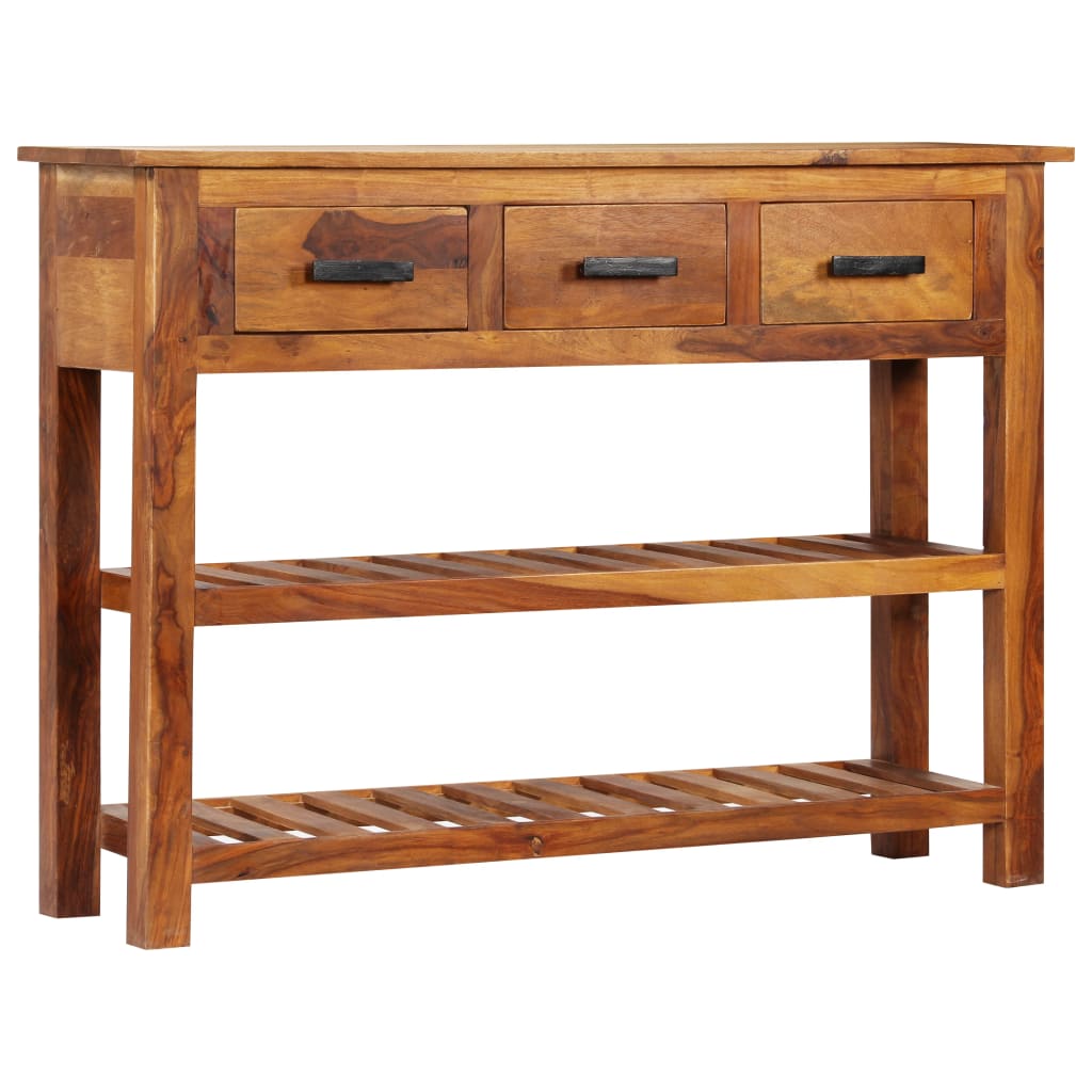 Komoda s 3 ladice 110 x 30 x 80 cm od masivnog drva