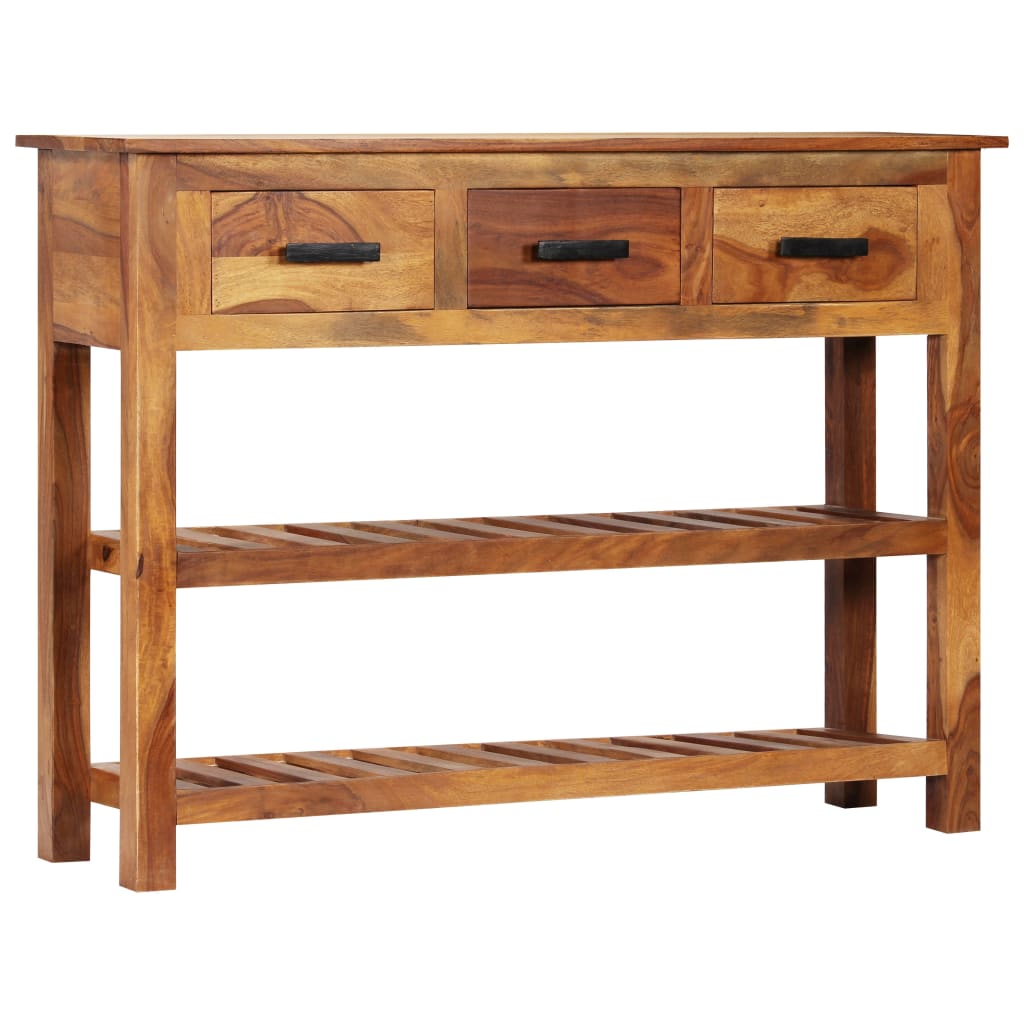 Komoda s 3 ladice 110 x 30 x 80 cm od masivnog drva